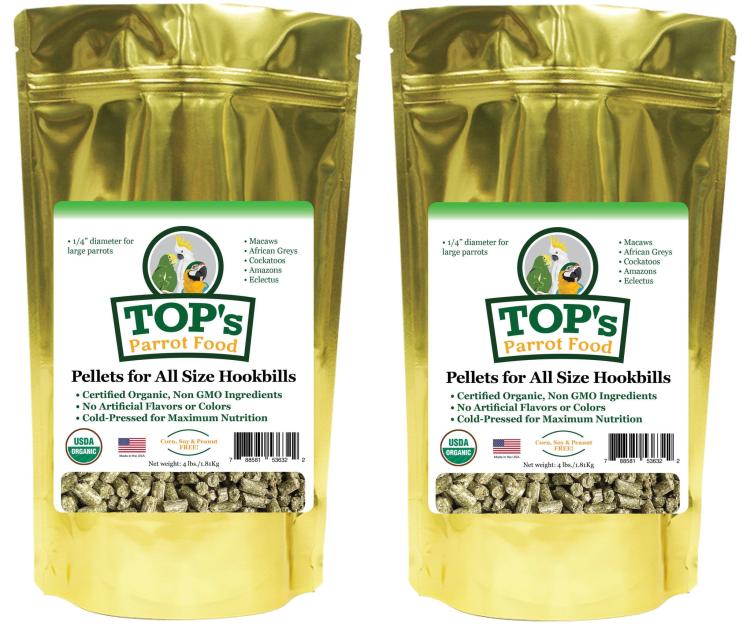 TOP’s Parrot Pellets – granulés BIO pour perroquets de toutes tailles, 453 g ParrotPlanet.fr