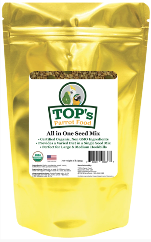 TOP'S All In One Soak Mix - Organiczna mieszanka do kiełkowania dla dużych papug 453g od ParrotPlanet.pl