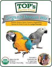 TOP's Organic Dream Mix Large Parrot Food - Organiczna mieszanka ziaren, orzechów, kwiatów i warzyw dla dużych papug 2,27kg od ParrotPlanet.pl
