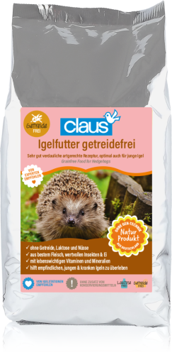 Claus Igelfutter Getreidefrei – alimentation sans céréales pour hérissons, 750 g ParrotPlanet.fr