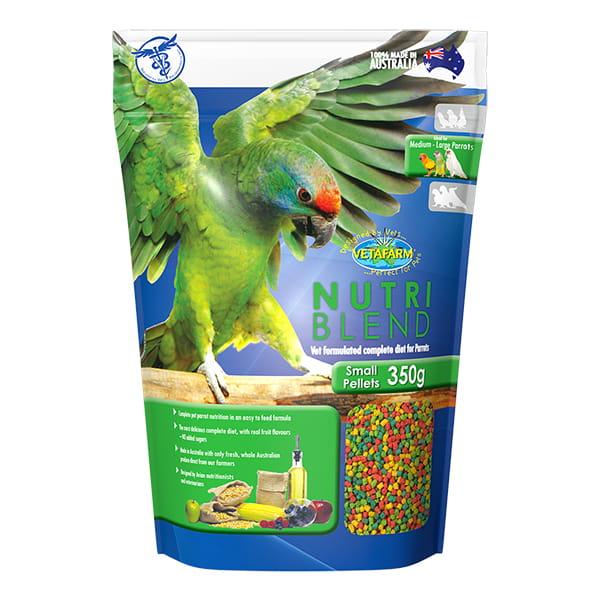 VETAFARM- FruitBlend SMALL PELLETS - Całoroczny granulat dla amazonek i innych średnich papug 350g od ParrotPlanet.pl