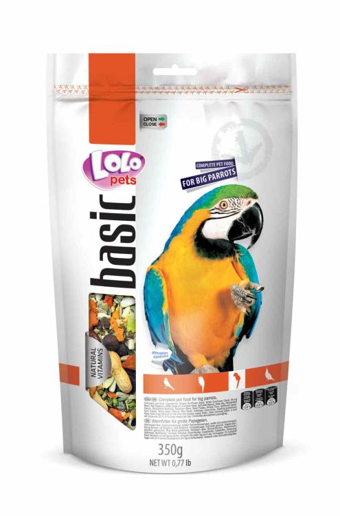 LoLo Pets BASIC 350g pokarm dla DUŻYCH PAPUG od ParrotPlanet.pl