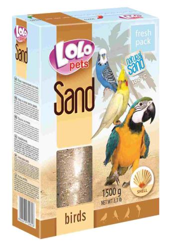LoLo Pets SAND- Piasek dla papug z MUSZLAMI OSTRYG 1,5 kg od ParrotPlanet.pl