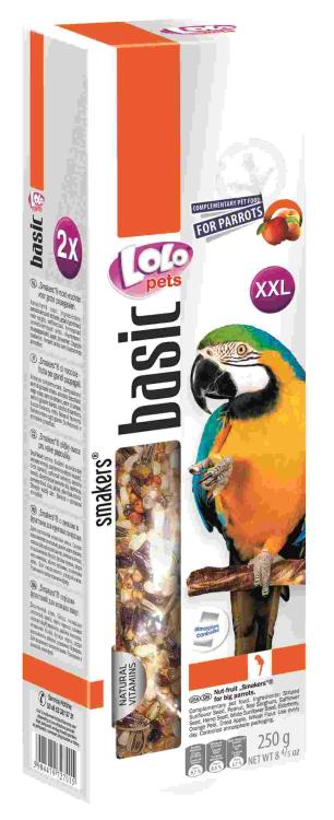 LoLo Pets BASIC- SMAKERSY ORZECHOWO-OWOCOWE DLA DUŻYCH PAPUG 250 g od ParrotPlanet.pl