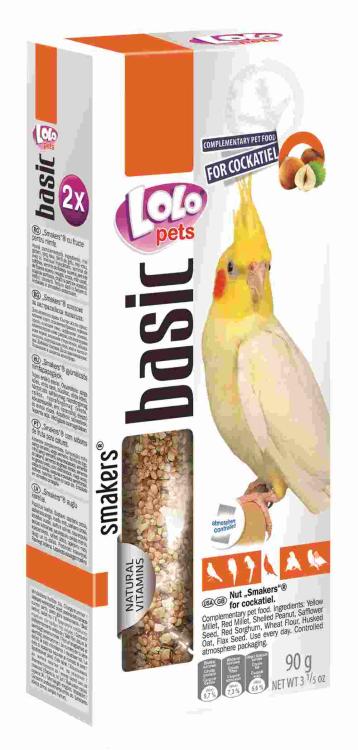 LoLo Pets Basic -Smakers DEDYKOWANY DLA NIMFY ORZECHOWY 90g (2x45g) od ParrotPlanet.pl