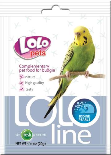 LoLo Pets - LOLO LINE- JODOWE PEREŁKI - Mieszanka jodowa dla mniejszych papug 20g od ParrotPlanet.pl