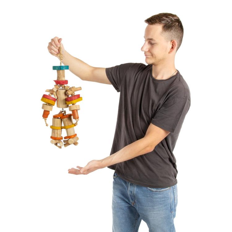 Kapitan - drewniana zabawka dla dużych papug - 1,5 kg od ParrotPlanet.pl