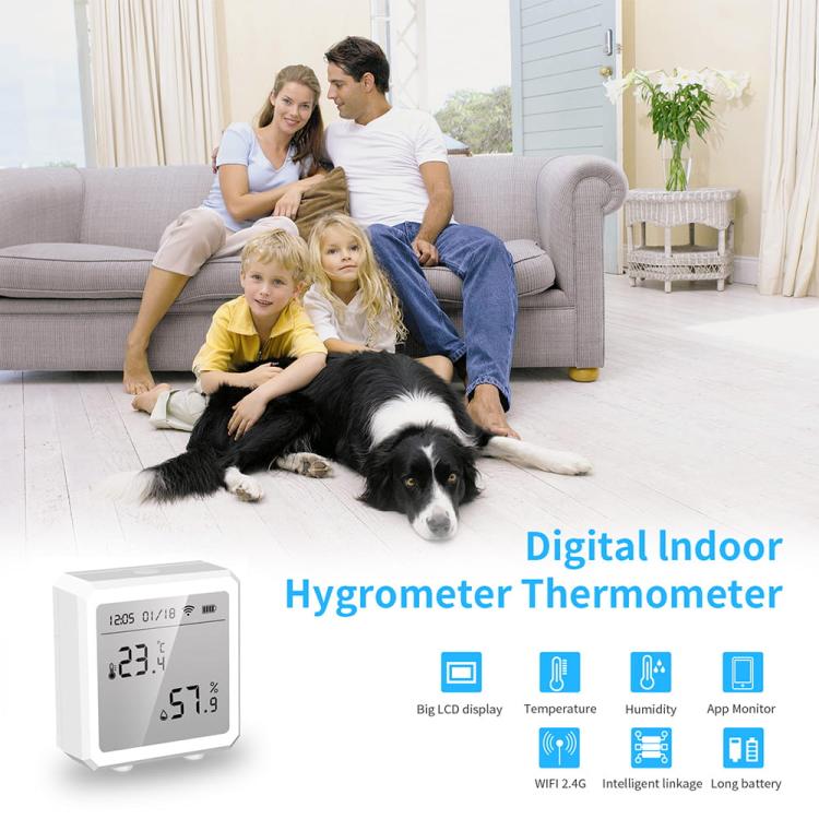 Smart Home – thermomètre et hygromètre Wi-Fi pour surveiller la température et l’humidité de la pièce des perroquets ParrotPlanet.fr