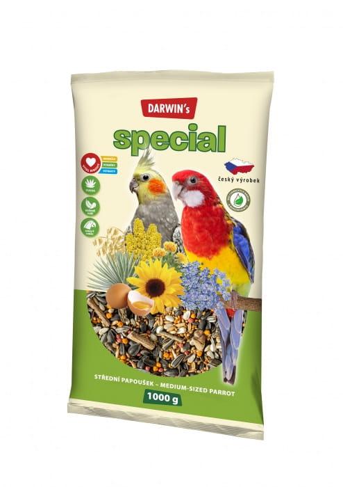 Nutrin Darwin's Special -pokarm dla średnich papug - nimfy, nierozłączki 1kg od ParrotPlanet.pl