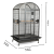 Montana Castell Dome BIG – grande cage pour perroquets moyens et grands ParrotPlanet.fr