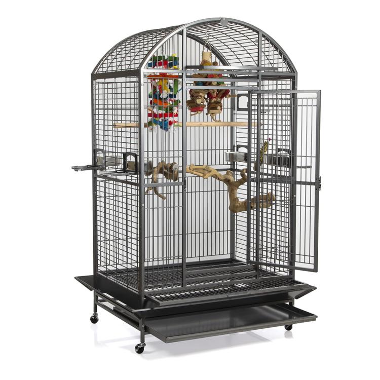 Montana Castell Dome BIG – grande cage pour perroquets moyens et grands ParrotPlanet.fr