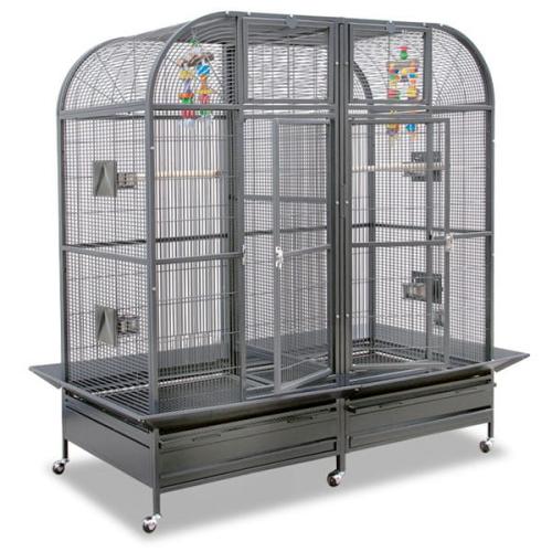 Montana Palace II Dark – grande cage pour petits et moyens perroquets ParrotPlanet.fr