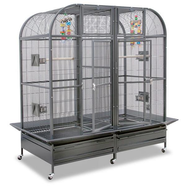 Montana Palace II Dark – grande cage pour petits et moyens perroquets ParrotPlanet.fr