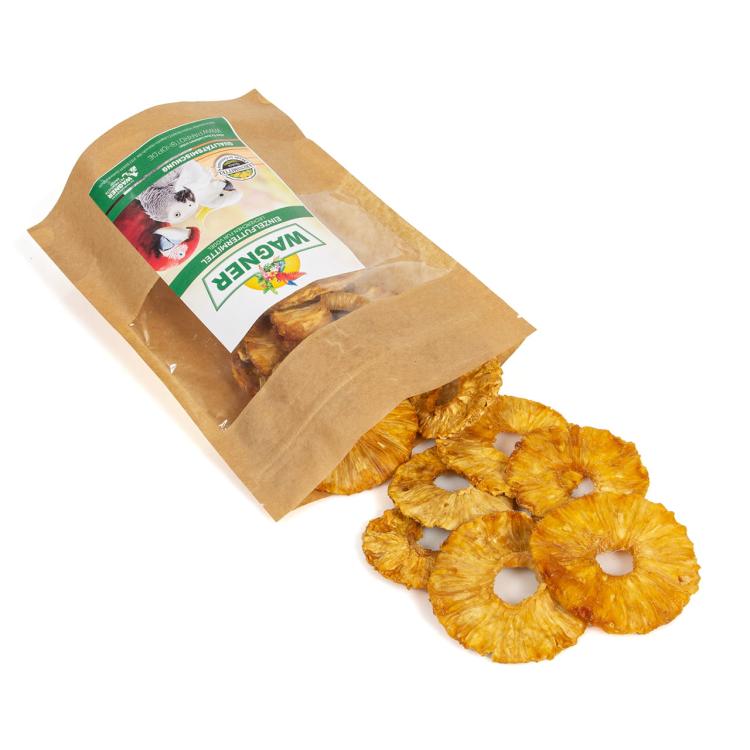 Wagner's - Suszone Plasterki Ananasa dla papug 100g od ParrotPlanet.pl