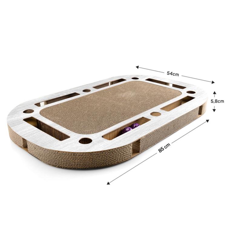 PlayPlate - CanadianCat - Plac zabaw dla kota z drapakiem - jasnoszary od ParrotPlanet.pl