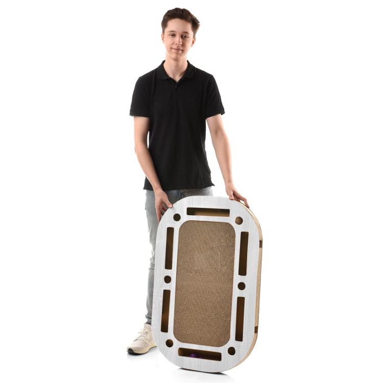 PlayPlate - CanadianCat - Plac zabaw dla kota z drapakiem - jasnoszary od ParrotPlanet.pl