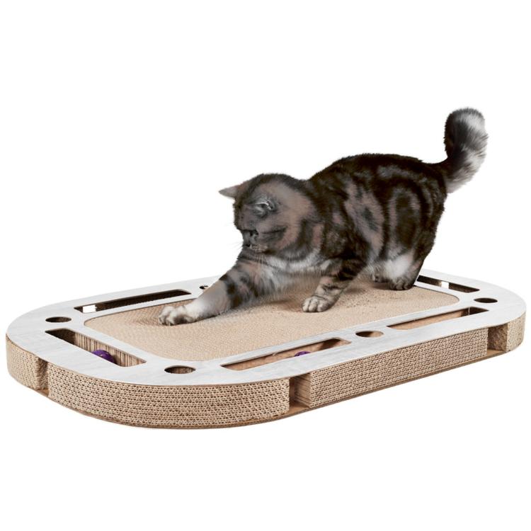 PlayPlate - CanadianCat - Plac zabaw dla kota z drapakiem - jasnoszary od ParrotPlanet.pl