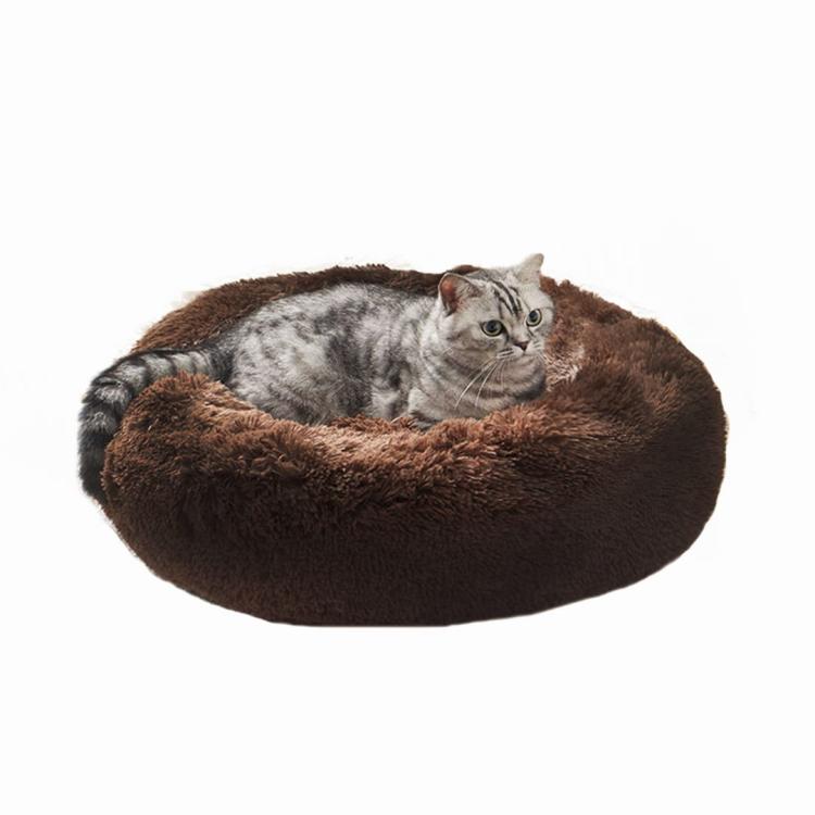 Sarnia - S- Pluszowe Legowisko- łóżko dla kota i psa od Canadian Cat - brązowe od ParrotPlanet.pl