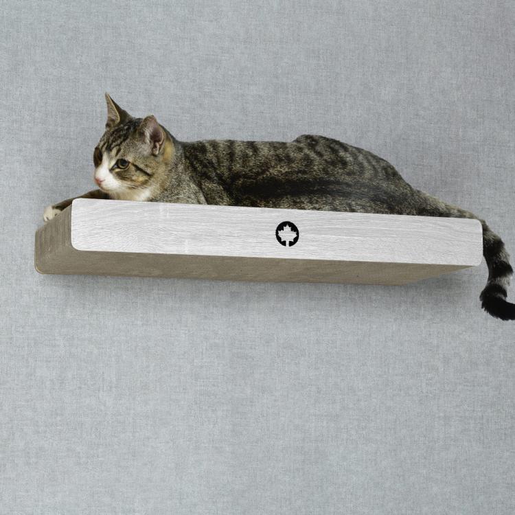 CLOUD | drapak naścienny jasnoszary | Canadian Cat | 70 x 30 x 8 cm od ParrotPlanet.pl