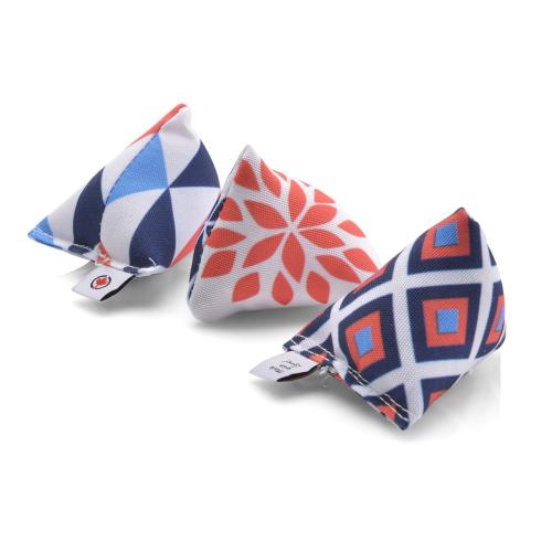 ZESTAW 3 Mini Poduszeczek PIRAMIDEK do Przytulania Canadian Cat NORDIC TOP z kocimiętką od ParrotPlanet.pl