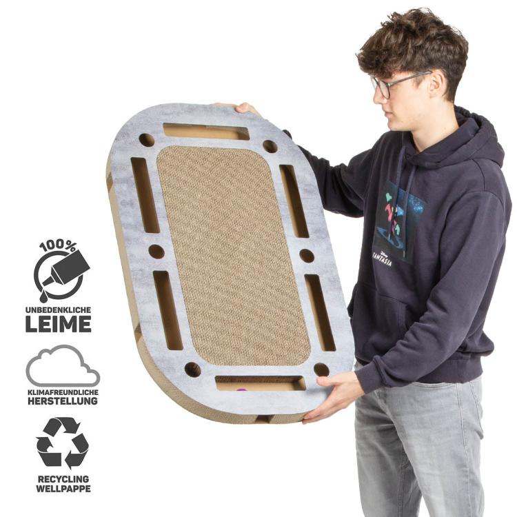 PlayPlate | Plac zabaw dla kota z drapakiem| Canadian Cat | o wyglądzie betonu od ParrotPlanet.pl