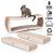 ZESTAW JUMBO 1 szt Galaxy + 2 szt WAVE XXL | 3 Drapaki dla KOTA | Canadian Cat | NATURALNY OD PARROTPLANET.PL