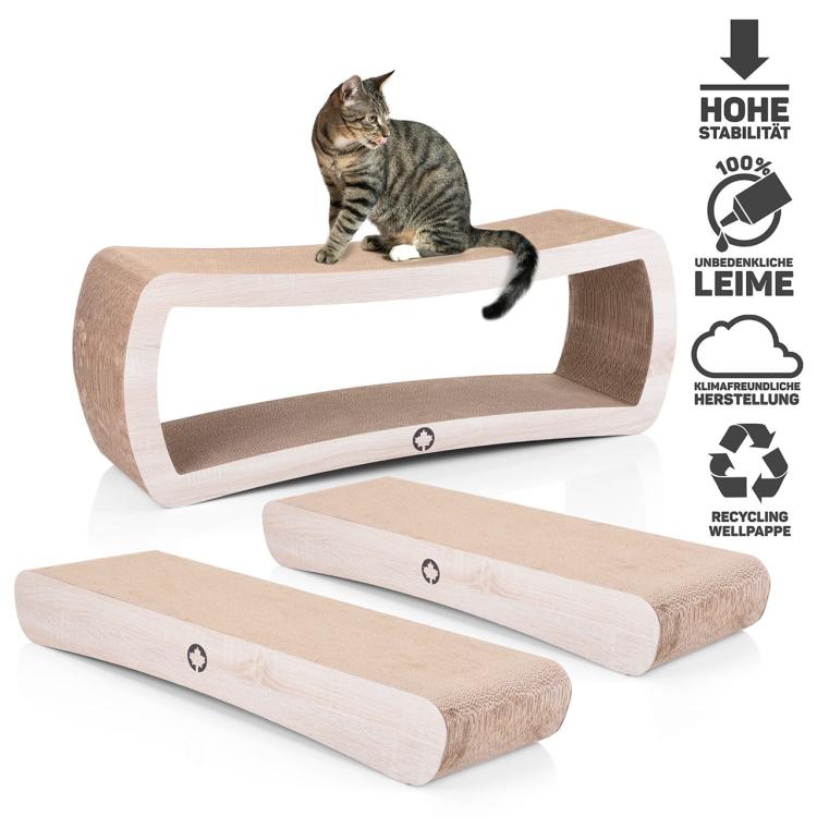 ZESTAW JUMBO 1 szt Galaxy + 2 szt WAVE XXL | 3 Drapaki dla KOTA | Canadian Cat | NATURALNY OD PARROTPLANET.PL