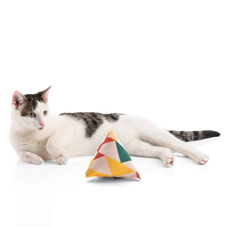 Poduszeczka PIRAMIDKA XL do Przytulania dla kota | Canadian Cat | Trójkąt Reggae | kocimiętka 11g od ParrotPlanet.pl