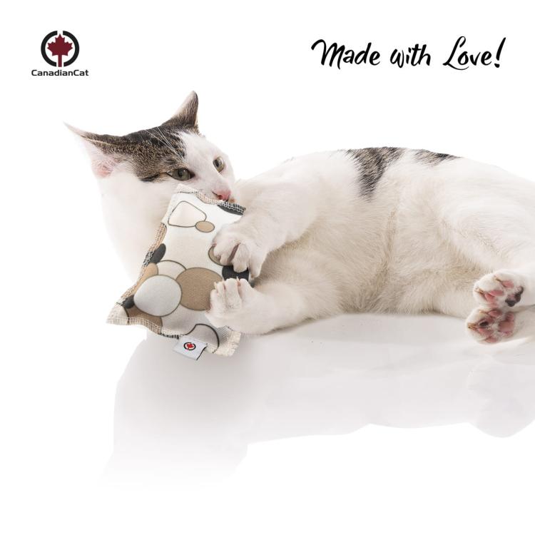 Poduszeczka do Przytulania dla kota | Canadian Cat | KÓŁKA | Kocimiętka od ParrotPlanet.pl