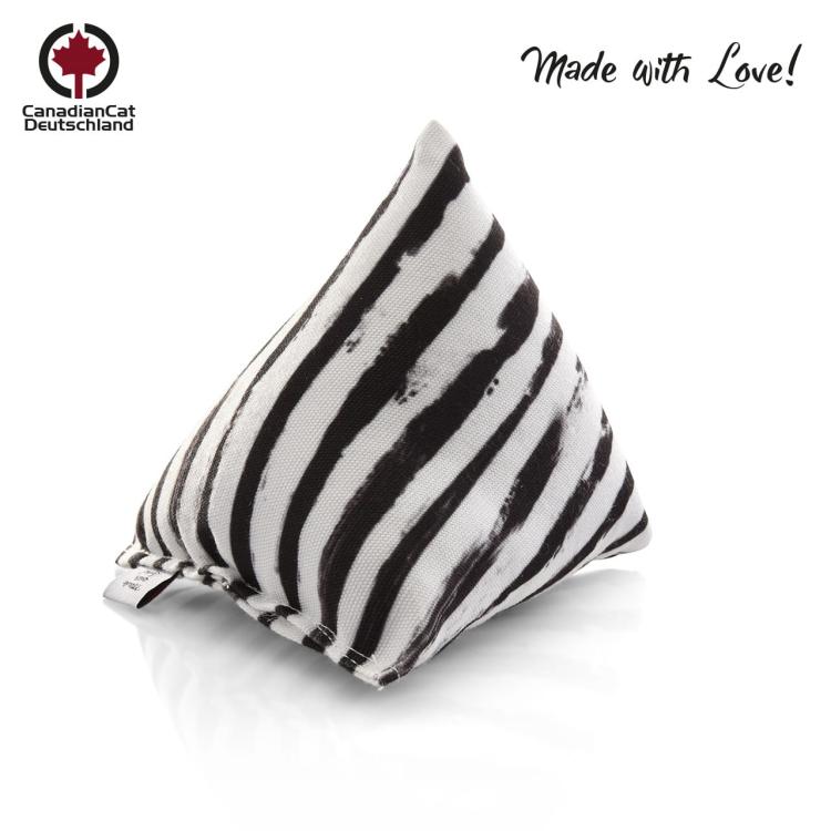 Poduszeczka PIRAMIDKA XL do Przytulania dla kota | Canadian Cat | ZEBRA | waleriana 11g od ParrotPlanet.pl