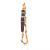Regulowana obroża z bursztynów z malachitem i jaspisem | dla psów i kotów | 40-50 cm | kleszcze od ParrotPlanet.pl