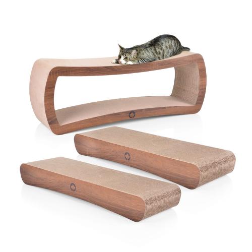 ZESTAW JUMBO 1 szt Galaxy + 2 szt WAVE XXL | 3 Drapaki dla KOTA | Canadian Cat | ORZECH od ParrotPlanet.pl