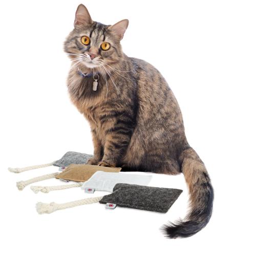 ZESTAW 4 Poduszeczek do Przytulania dla kota| Canadian Cat | FELTY |waleriana 5g od ParrotPlanet.pl