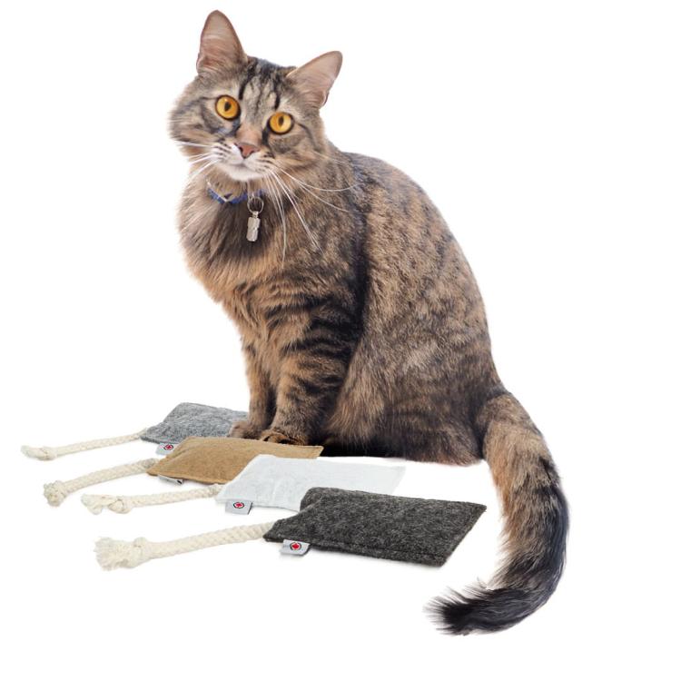 ZESTAW 4 Poduszeczek do Przytulania dla kota| Canadian Cat | FELTY |waleriana 5g od ParrotPlanet.pl