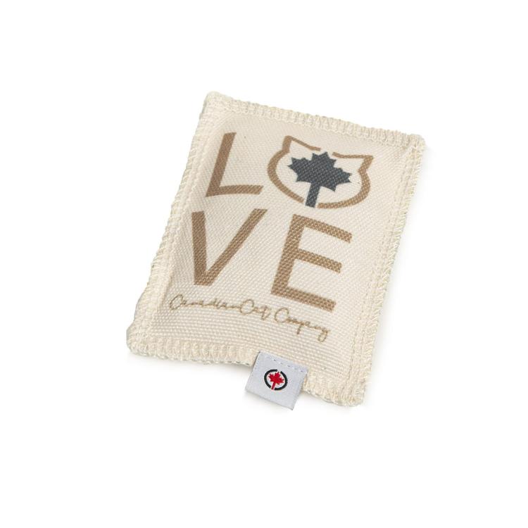Poduszeczka do Przytulania dla kota| Canadian Cat | LOVE | śmietankowa | waleriana 5g