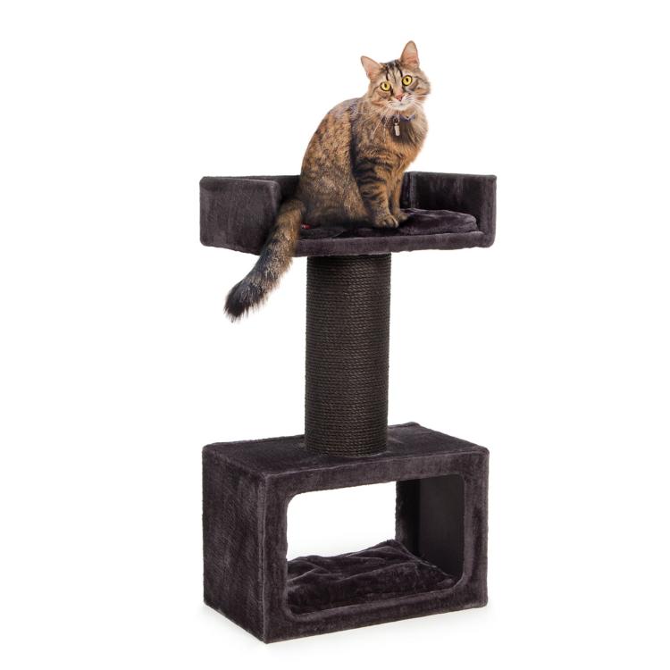 Cavella | Drapak Leżanka Legowisko dla KOTA | Canadian Cat | 60 x 36 x 106 cm | antracyt od ParrotPlanet.pl