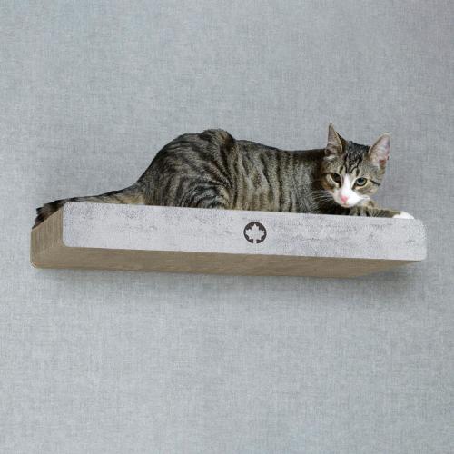 CLOUD | drapak naścienny | Canadian Cat | wygląd betonu | 70 x 30 x 8 cm od ParrotPlanet.pl
