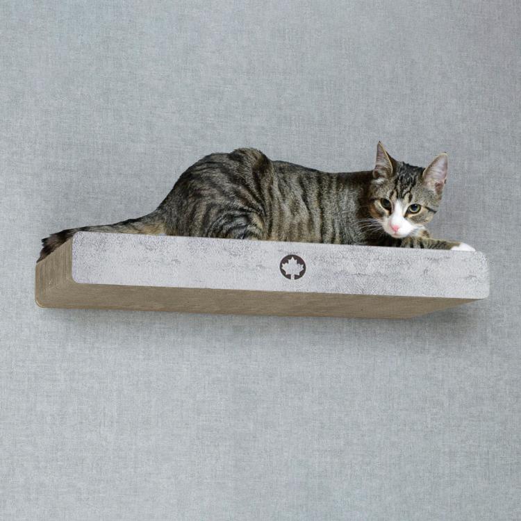 CLOUD | drapak naścienny | Canadian Cat | wygląd betonu | 70 x 30 x 8 cm od ParrotPlanet.pl