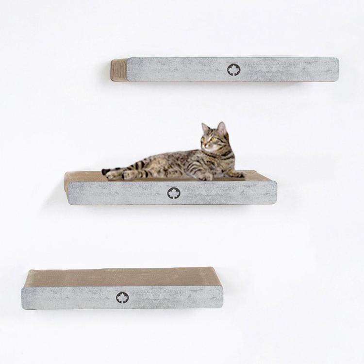 CLOUD | drapak naścienny | Canadian Cat | wygląd betonu | 70 x 30 x 8 cm od ParrotPlanet.pl