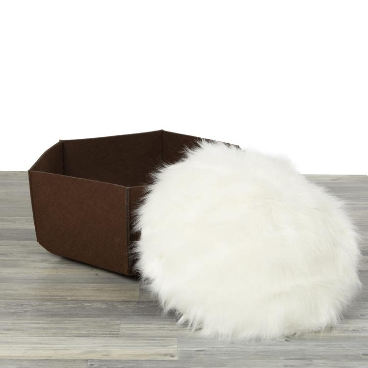 AVA | Legowisko Kosz dla kota z filcu | Canadian Cat | rozmiar L | brąz od ParrotPlanet.pl