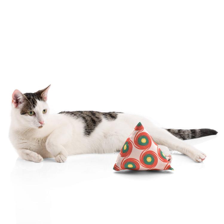 Poduszeczka PIRAMIDKA XL do Przytulania dla kota | Canadian Cat | Reggae Dot | kocimiętka 11g od ParrotPlanet.pl