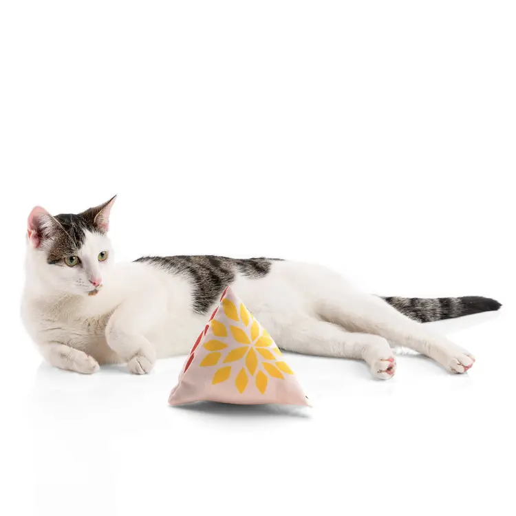 Poduszeczka PIRAMIDKA XL do Przytulania dla kota | Canadian Cat | Reggae FLOWER | kocimiętka 11g od ParrotPlanet.pl