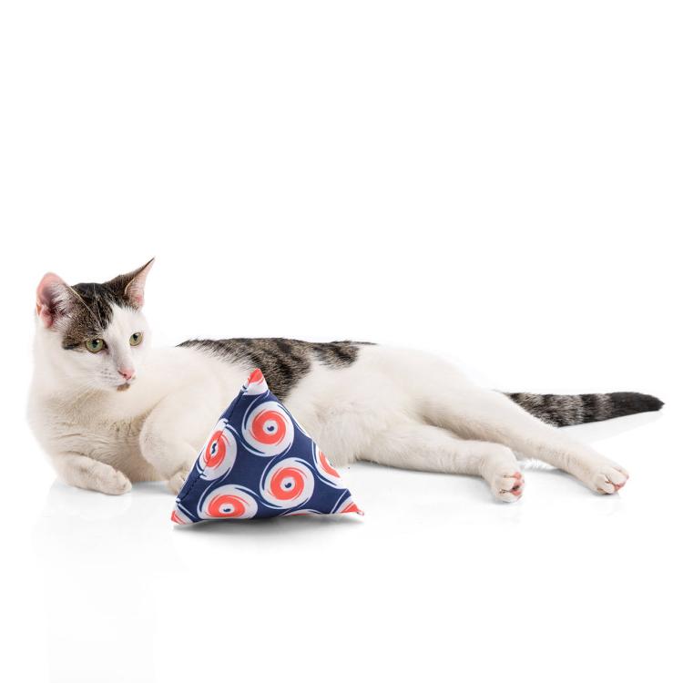Poduszeczka PIRAMIDKA XL do Przytulania dla kota | Canadian Cat | NORDIC DOT| kocimiętka 11g od ParrotPlanet.pl