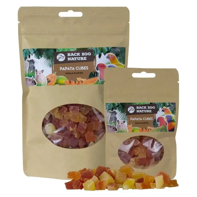 Back Zoo Nature - Suszona Papaja Kostki dla papug 50g od ParrotPlanet.pl