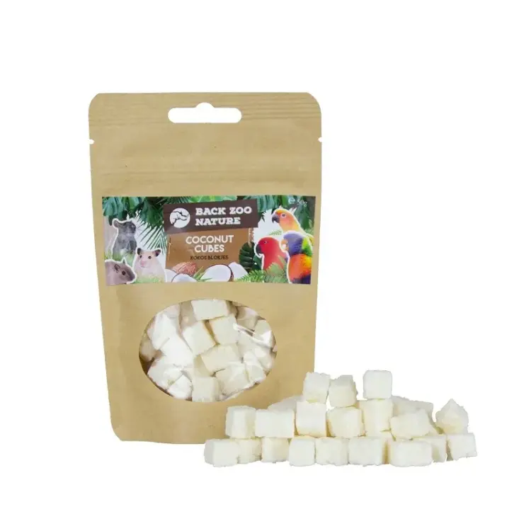 Back Zoo Nature -  Suszona Kostki Kokosa dla papug 50g  od ParrotPlanet.pl