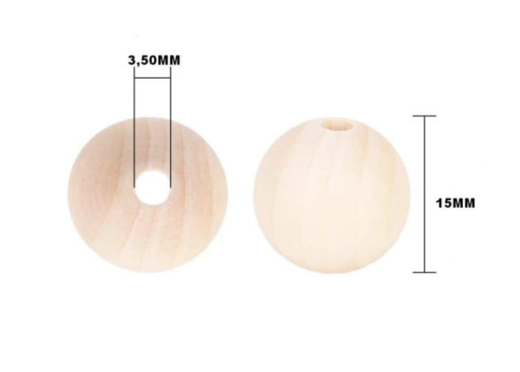 Drewniane kulki S -zabawka do łapki dla papug, lub części zamienne DIY  od ParrotPlanet.pl