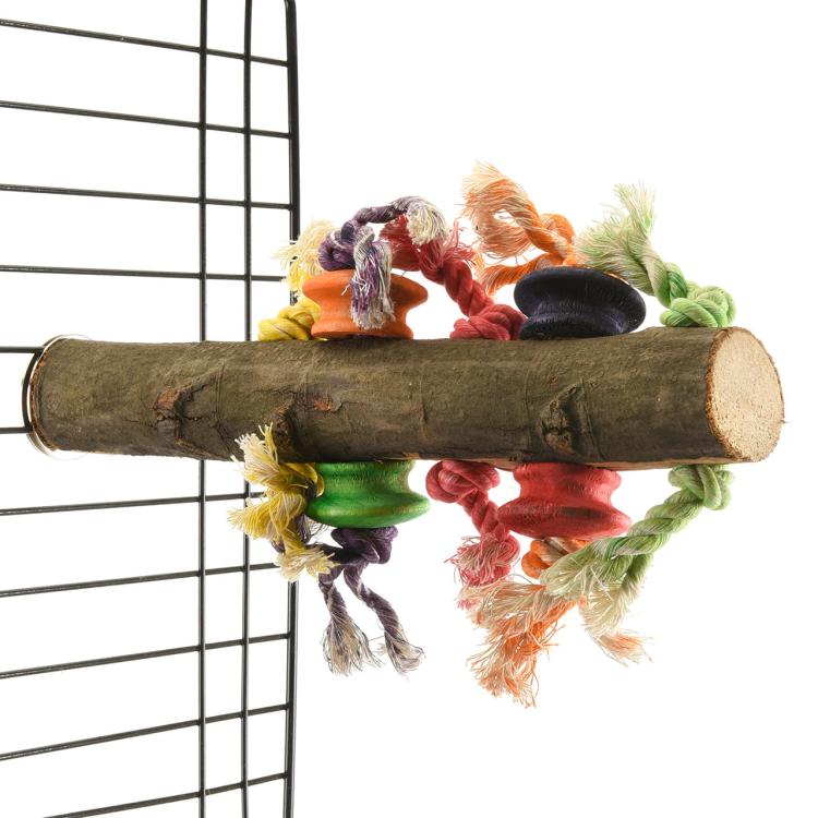Żerdź Drewniana L - dla dużych i średnich papug od ParrotPlanet.pl