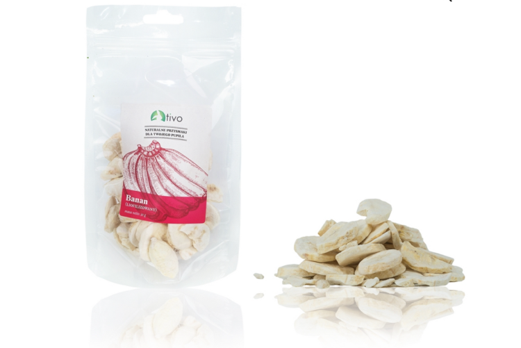 Chrupiący banan liofilizowany dla papug – naturalny przysmak owocowy | 30 g od ParrotPlanet.pl