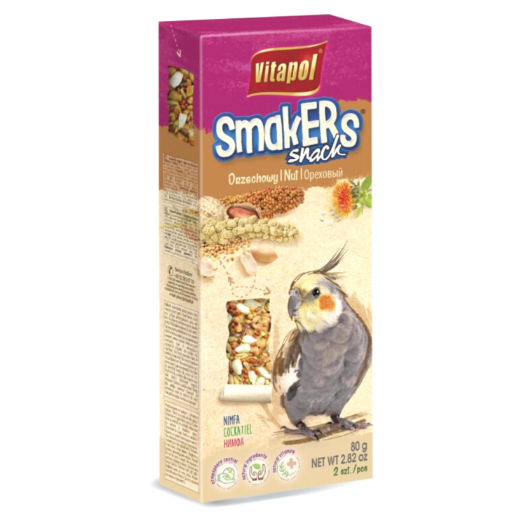 Vitapol - Smakers ORZECHOWY dla NIMF 2szt 90g od ParrotPlanet.pl