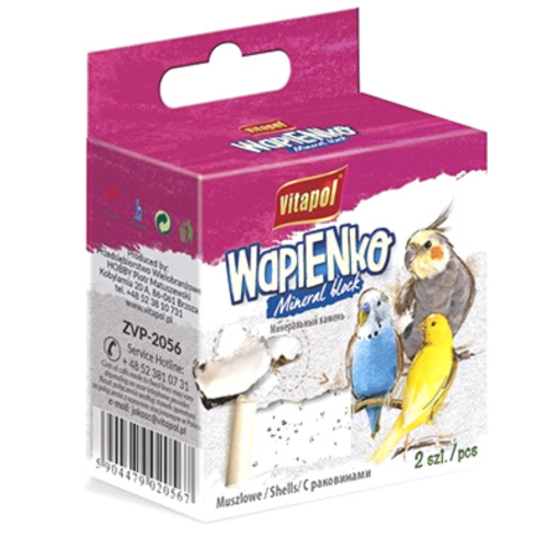 Vitapol - Kostka wapienna z muszlami dla ptaków od ParrotPlanet.pl